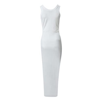Shop the Stylish Generic Q-471 White Sleeveless Dress for Women