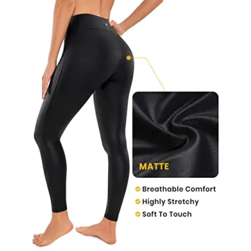 CRZ YOGA Butterluxe Faux Leather Leggings for Women