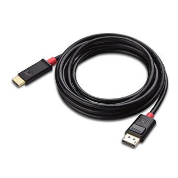 Cable Matters 4K DisplayPort to HDMI Adapter Cable (4K DP to HDMI) 10 Feet