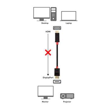 Cable Matters 4K DisplayPort to HDMI Adapter Cable 10 Feet