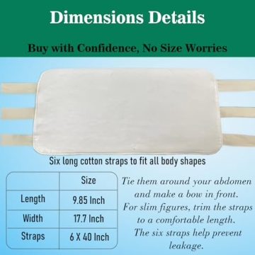 Castor Oil Pack Wrap - Organic Cotton, Adjustable, Reusable