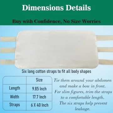 Castor Oil Pack Wrap - Organic Cotton, Adjustable, Reusable