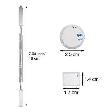 Sumind 101 Pieces Metal Stickers Set for Depotting Makeup