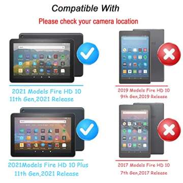 Fire HD 10 Tablet Case for Kids (2021/2023 Release, 11th/13th Generation), Oqddqo Amazon Kindle 10 P...