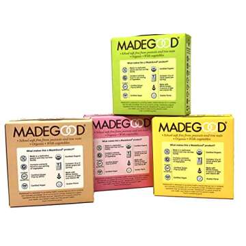 Made Good Organic Granola Minis – Variety Pack of 4 Flavors –Tree-Nut and Peanut-Free Gluten-Free Vegan Kosher (4 Portion Packs Per Flavor)