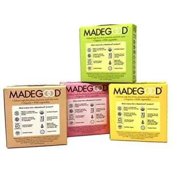 Made Good Organic Granola Minis – Variety Pack of 4 Flavors –Tree-Nut and Peanut-Free Gluten-Free Vegan Kosher (4 Portion Packs Per Flavor)