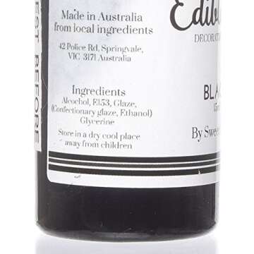 Edible Art Decorative Paint Black 15ml