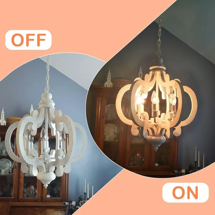 6-Lights Farmhouse Chandelier - Rustic Lighting Solution