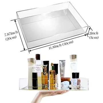 Elegant Bathroom Vanity Tray for Perfumes and Cosmetics
