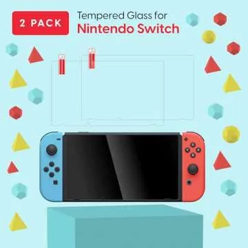 TalkWorks Screen Protector Compatible with Nintendo Switch Lite - Scratch, Crack, and Shatter Resist...