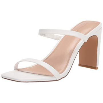 The Drop Women's Avery White High Heel Sandals - Elegant & Comfortable