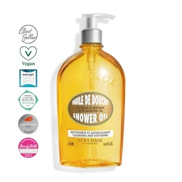 L'Occitane Cleansing Shower Oil with Almond Oil 16.9 oz