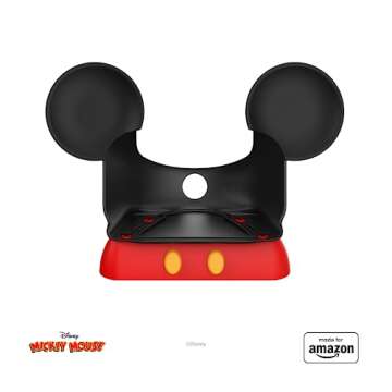 Made for Amazon, Disney Mickey Mouse-inspired Stand for Amazon Echo Show 5 (2023 Release)