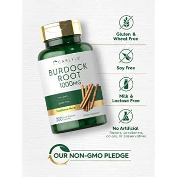 Carlyle Burdock Root Capsules | 1000 mg Non-GMO Formula