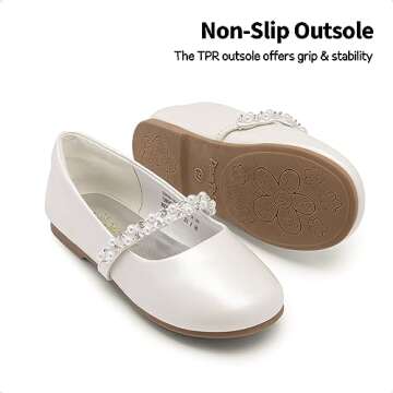 Stylish DREAM PAIRS Mary Jane Flats for Toddler Girls