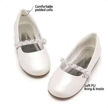 Stylish DREAM PAIRS Mary Jane Flats for Toddler Girls