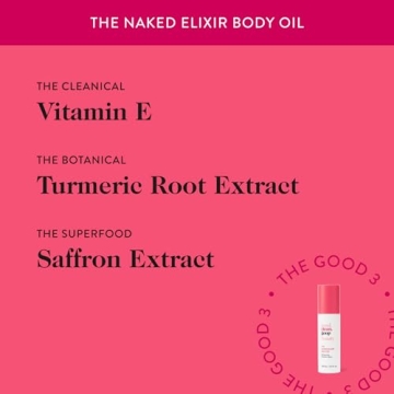 Goop Naked Elixir Body Oil | Hydrating Vegan Moisturizer | 3.4 Fl oz