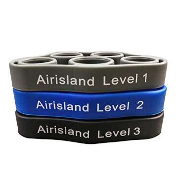 Airisland Finger Stretcher Hand Resistance Bands Hand Extensor Exerciser Finger Grip Strengthener St...