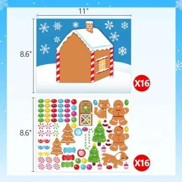 Gingerbread House Craft Kit for Holiday Fun
