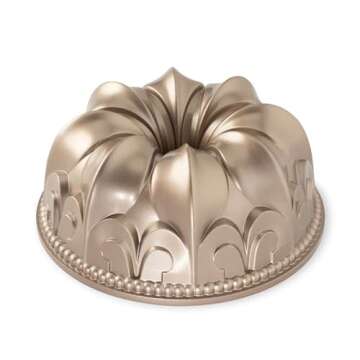 Nordic Ware Fleur De Lis Bundt, 10 Cup, Graphite