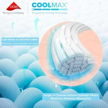 Comfort Spaces Queen Cooling Sheets, Moisture Wicking Coolmax Sheets, Soft, Colorfast Sheet Set, Coo...