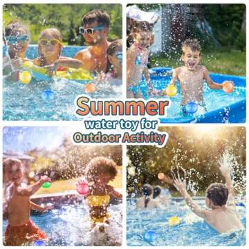 Reusable Water Balloons 24 Pack for Fun Summer Activities