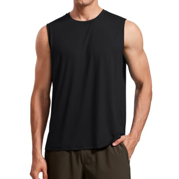 CRZ YOGA Men's Workout Sleeveless Shirt - Comfort & Style for All Activities