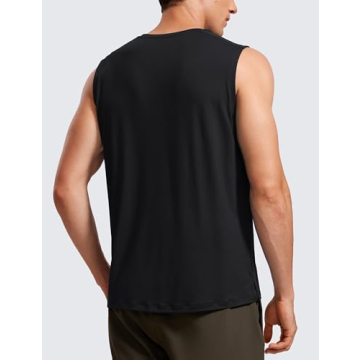 CRZ YOGA Men's Workout Sleeveless Shirt for Active Comfort