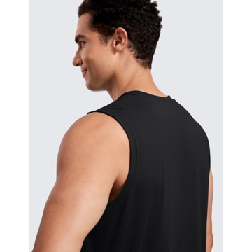 CRZ YOGA Men's Workout Sleeveless Shirt for Active Comfort