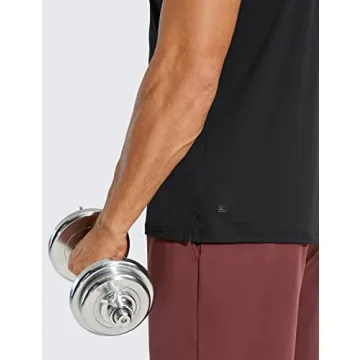 CRZ YOGA Men's Workout Sleeveless Shirt for Active Comfort