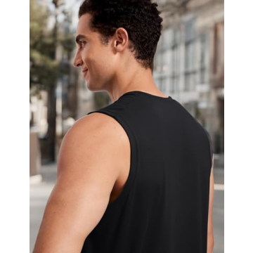 CRZ YOGA Men's Workout Sleeveless Shirt for Active Comfort
