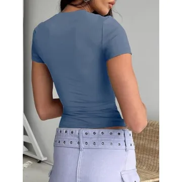 Stylish Abardsion Haze Blue Crop Top for All Occasions