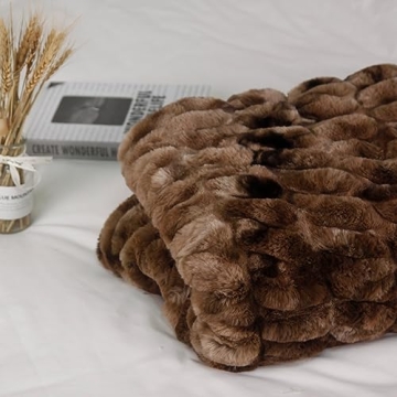 Indulge in Comfort with BellaCasa Faux Fur Blanket