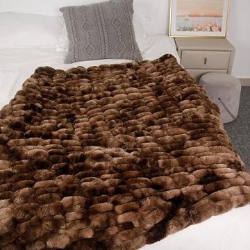 Indulge in Comfort with BellaCasa Faux Fur Blanket