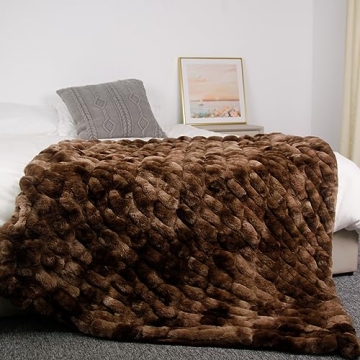 Indulge in Comfort with BellaCasa Faux Fur Blanket