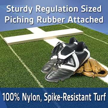 All Turf Mats® Durable Softball Pitching Mat for Training