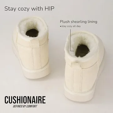 Genuine Suede Ankle Snow Boots for Women