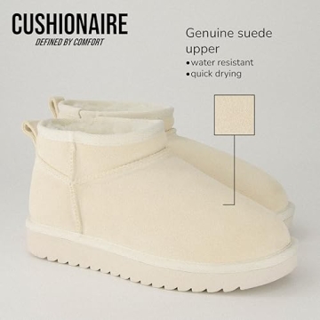 Genuine Suede Ankle Snow Boots for Women