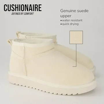 Genuine Suede Ankle Snow Boots for Women