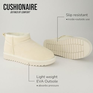 Genuine Suede Ankle Snow Boots for Women