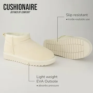 Genuine Suede Ankle Snow Boots for Women