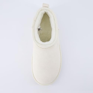 Genuine Suede Ankle Snow Boots for Women