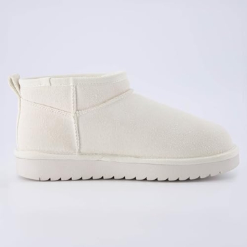 Genuine Suede Ankle Snow Boots for Women