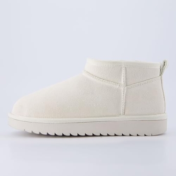 Genuine Suede Ankle Snow Boots for Women