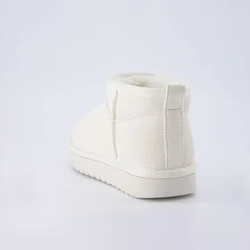 Genuine Suede Ankle Snow Boots for Women