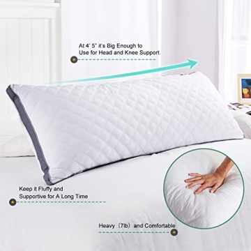 Oubonun Adjustable Loft Quilted Body Pillow for Comfort