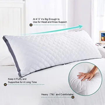 Oubonun Adjustable Loft Quilted Body Pillow for Comfort