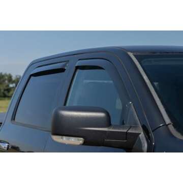 Rough Country Rain Guards for Ram 1500 & 2500 - Low Profile Visors