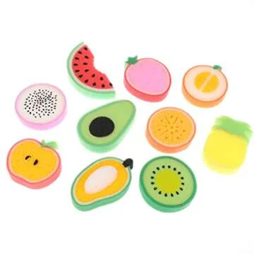 IYSHOUGONG Fruit Shaped Bath Sponge for Fun Showers