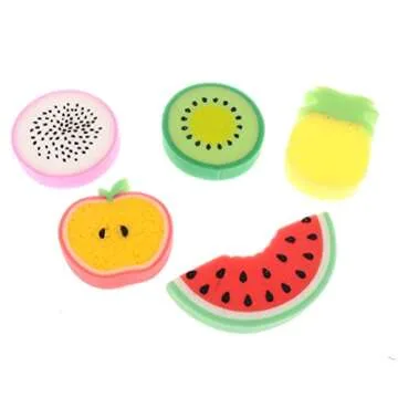 IYSHOUGONG Fruit Shaped Bath Sponge for Fun Showers